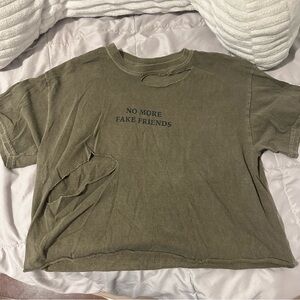 “No more fake friends” top